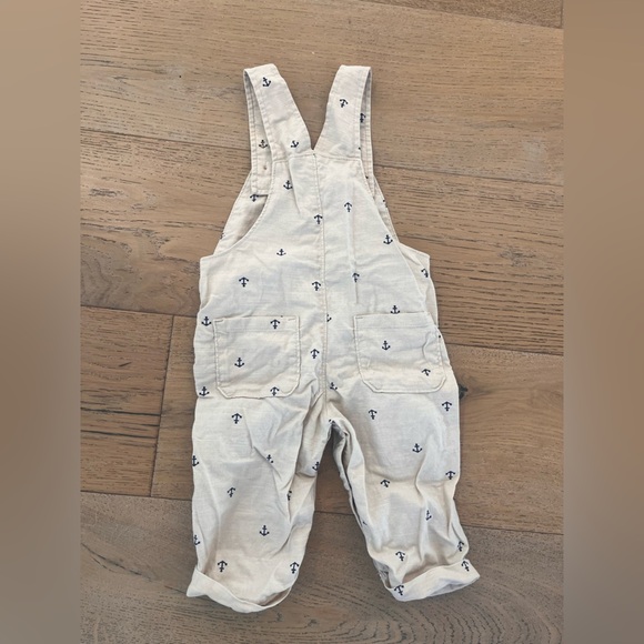 Carters Baby Boy Overall Sailboat Nautica 9 months Tan Navy One Piece Photos - Picture 6 of 8